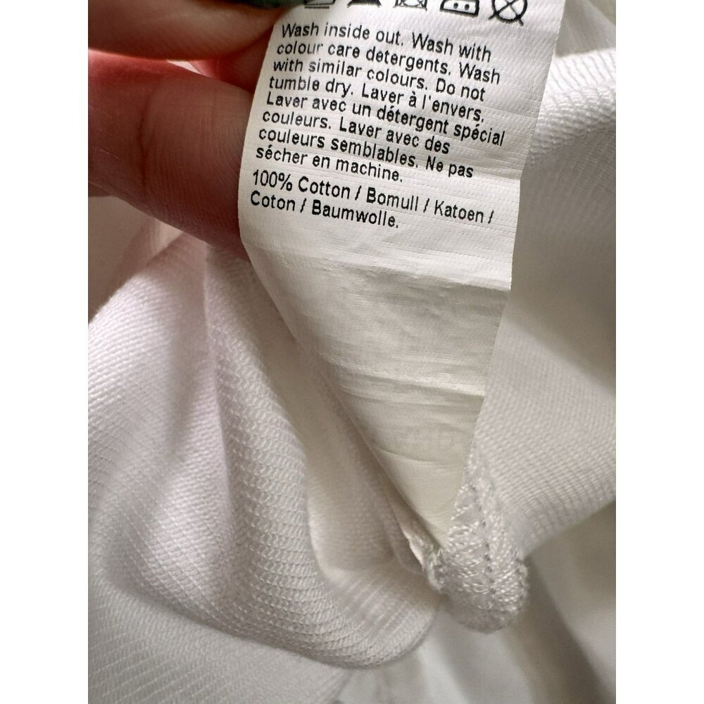 River Island White Milkmaid Mini Dress Puff Sleeve Cottagecore Women M - Picture 6 of 6